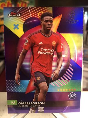 2023-24 Topps Finest UEFA Omari Forson RARE Purple Refractor Rookie RC SSP /299