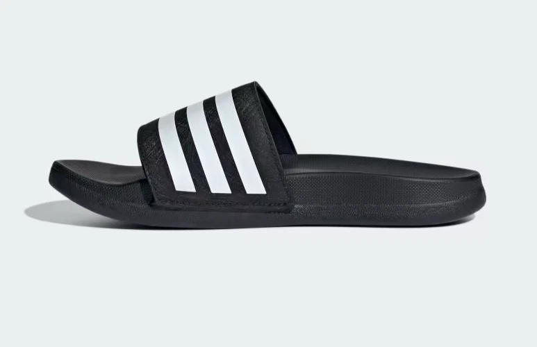 NUOVO Adidas Adilette Shower K Slides Core nero bianco nuvola bambini bambini taglia 11K