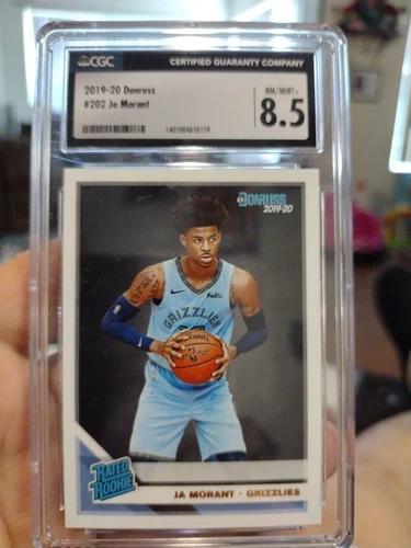 2019-20 Panini Donruss Rated Rookie Ja Morant #202 CGC 8.5 MINT Rookie RC