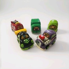 5 Vtech Go Go Smart Wheels Vehicles Fire Garbage Truck Van Hot Rod Racer Working