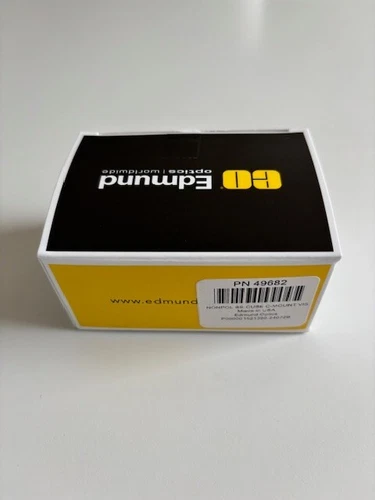 Edmunds Optics 49682 VIS Coated, C-Mounted Non-Polarizing Cube Beamsplitter- NIB