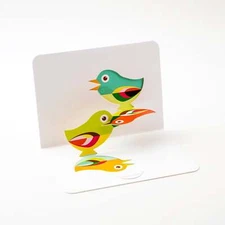 Chirping Birds - Pop Up Greeting Card with Envelope - Cute 3D Greeting Card