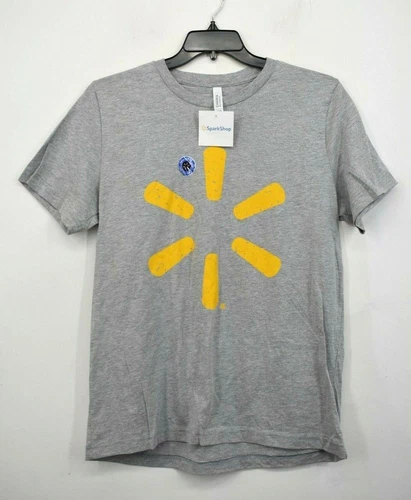 Canvas Adult Unisex Spark Logo Short Sleeve Crew Neck High-Low Casual T-Shirts L - product listing photo