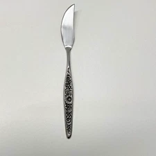 Butter Spreader Knife Jardinera Interpur Stainless Japan, Serving Floral MCM..
