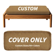 Colourtree 5" Thick Bench Cushion Cover Window Seat Cushion Cover Indoor Outdoor