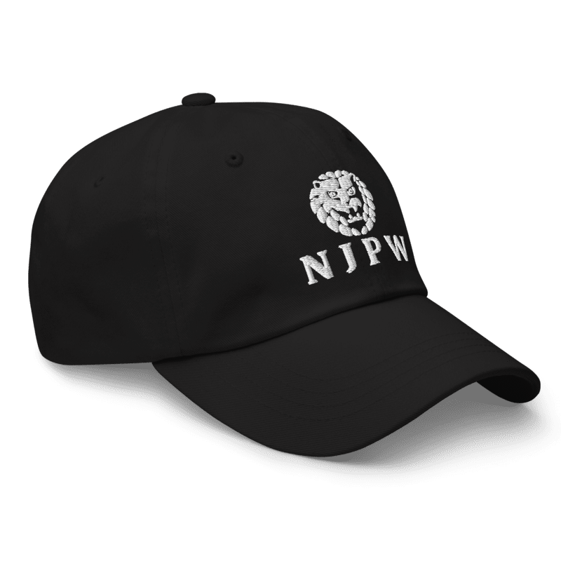 NJPW Japan Wrestling Logo Inspired Embroidered Adjustable
