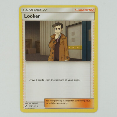 Looker 126/156 Uncommon Sun & Moon: Ultra Prism  Pokemon Card