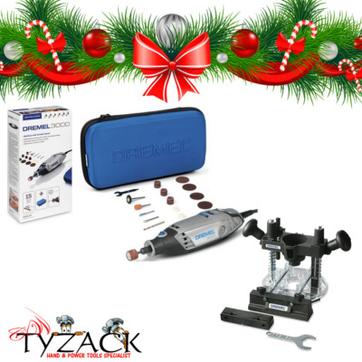 XMAS Dremel 3000 ROTARY MULTI TOOL POWER TOOL + 335 Router Attachment