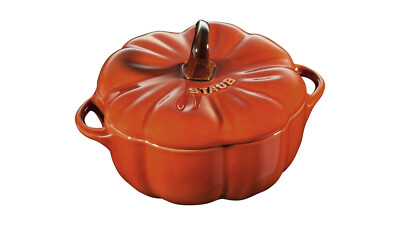 Staub 4er Set Kürbis Cocotte Bräter Ceramic Keramik 14,5 cm 5 3/5 '' Farbe : Zimt