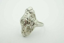 0.50Ct White Round CZ Vintage Engagement Ring In Solid 925 Sterling Silver