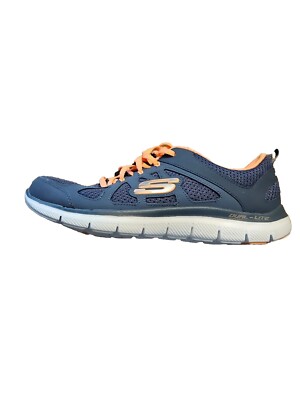 Skechers Womens Flex Appeal 12761 Blue Running Shoes Sneakers Size 10 