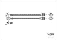 Corteco 19032416 Bremsschlauch Hinten 410 Mm FüR Ford