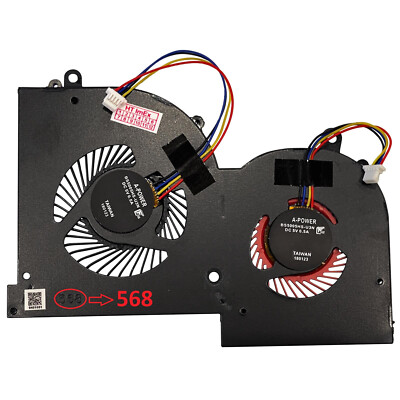 Version 568 - GPU Lüfter Kühler FAN MSI GS65 Stealth Thin 8RF-020 (0016Q2-020)