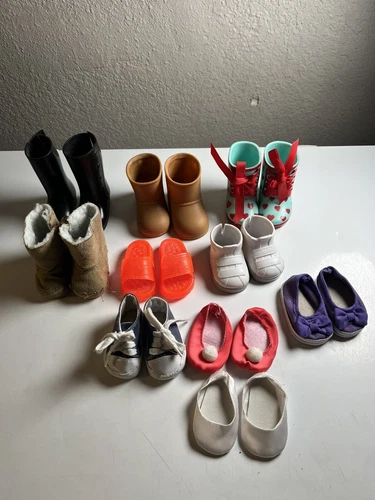 Doll Shoe 10Pairs Sneakers Sandal Fits American Girl Our Generation Journey Girl