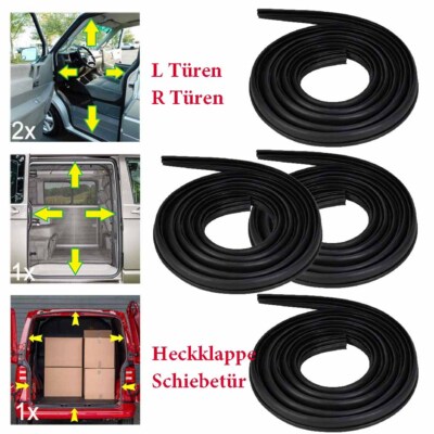  Dichtungs satz  für VW T4 Transporter IV Bus L+R Türen Heckklappe Schiebetür DE