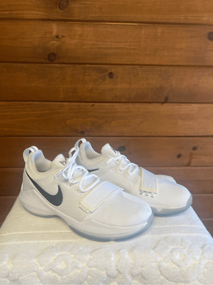 Nike Paul George 1 White Size 7 Youth  Basketball Shoes PG 880304-100