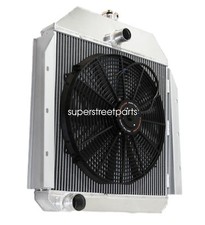 3row Aluminum Racing Radiator16 Fan Fit1941-1949 International Harvester Truck 3row Aluminum Racing Radiator16 Fan Fit1941-1949 International Harvester Truck