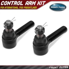 2Pcs Front Outer Tie Rod End for International 7100 Freightliner Century Class