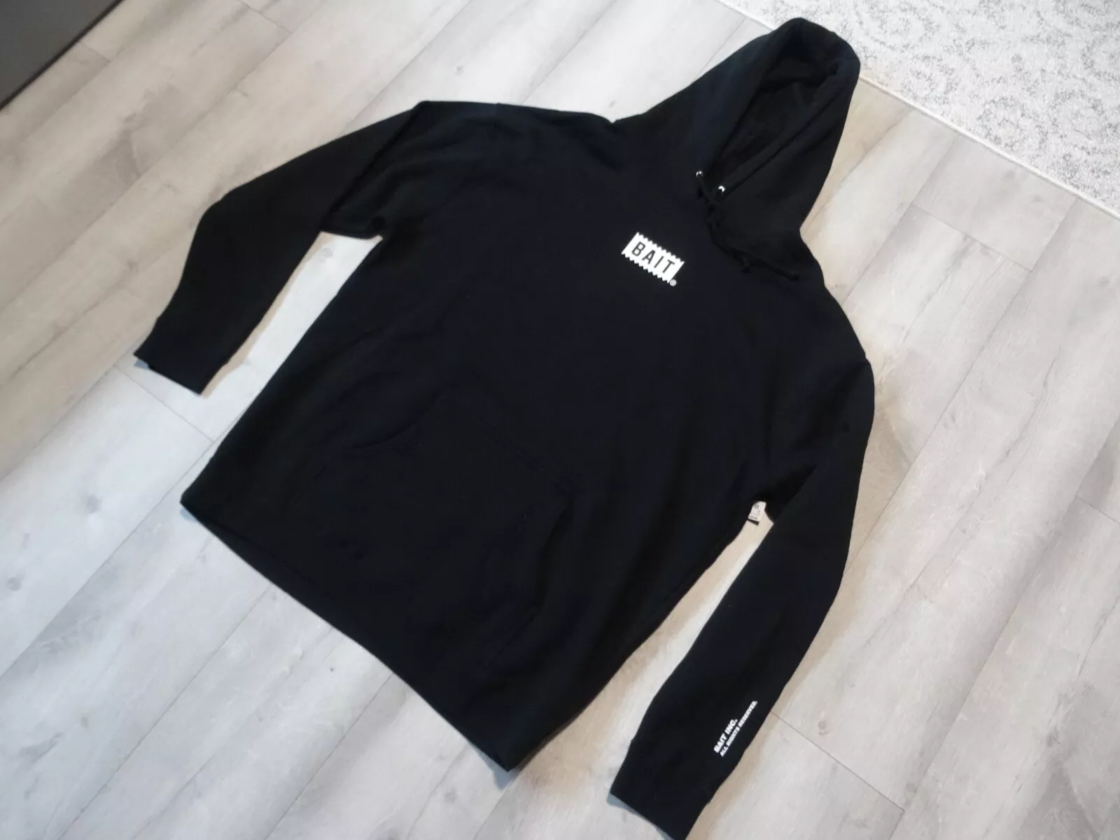 NEUF Bait X LA sweat à capuche BOX logo sweat pull évasé NOIR TAILLE 2XL SUPREME