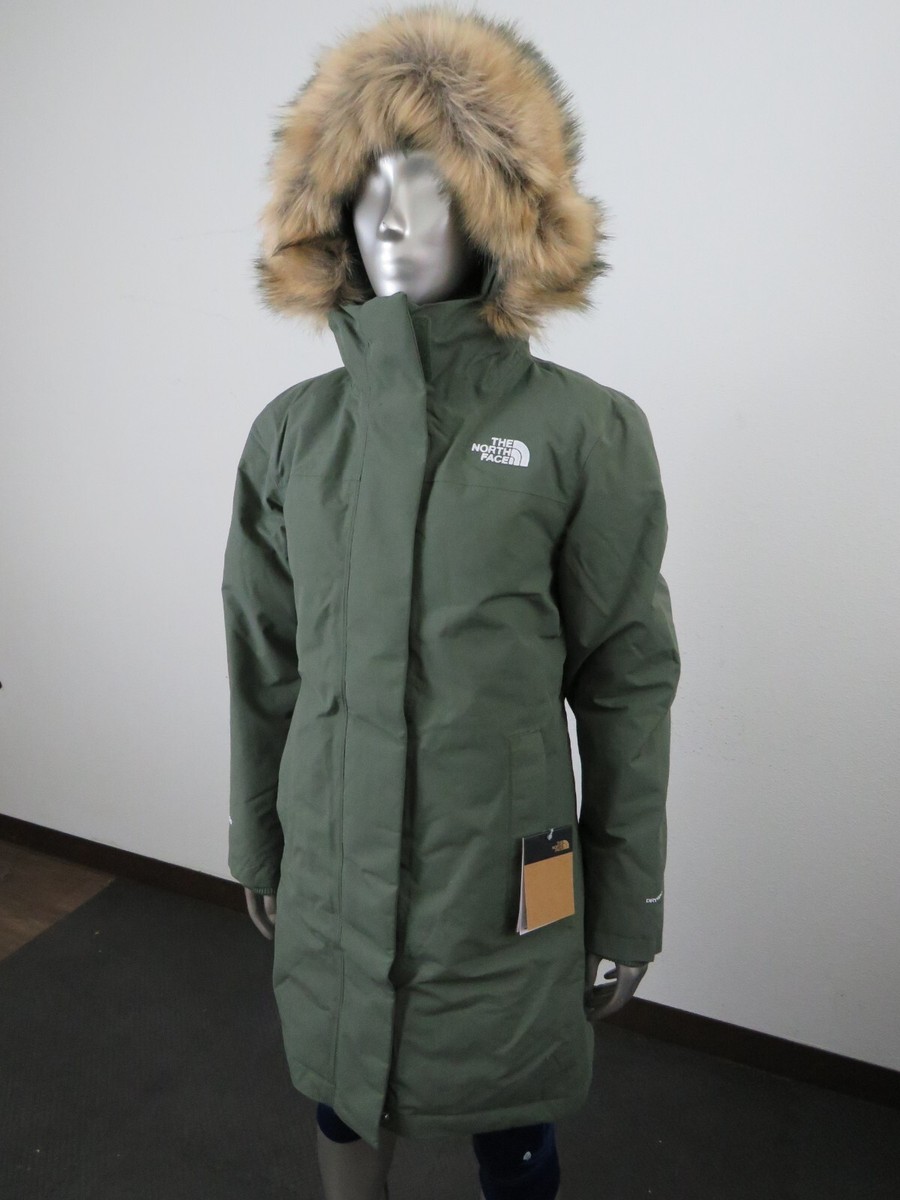 NWT Womens The North Face TNF Arctic Parka Down Warm Winter Jacket - Thyme  Green