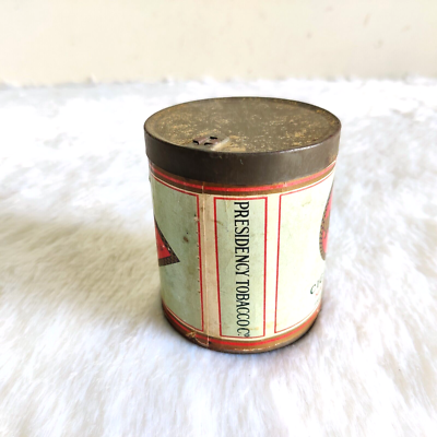 1940s Vintage Presidency Tobacco Alladin Cigarette Advertising Tin Round  CG426