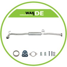 Auspuff Mittelschalldämpfer für Nissan X-Trail (T30) 2.2 Di 4x4 + Anbaukit