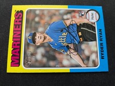 2024 Topps Heritage Baseball Card # 326 Ryder Ryan, Seattle Mariners RC (NM)