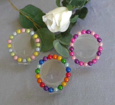 Armband aus leuchtenden 10mm Magic Miracle Beads, Colorful Pearls, 3D Effekt