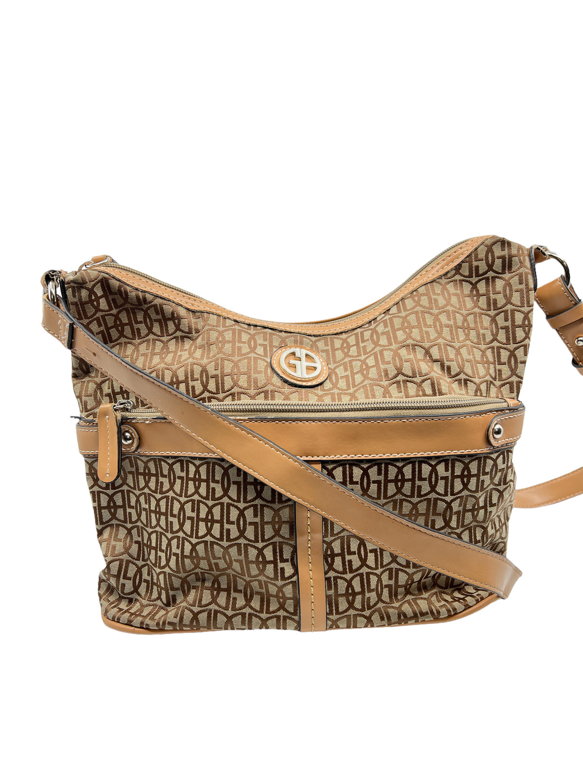 Sac Fourre-tout Giani Bernini Moyen En Galet Gland Tabac - Effet Peau Texturée, Neuf Avec étiquettes
