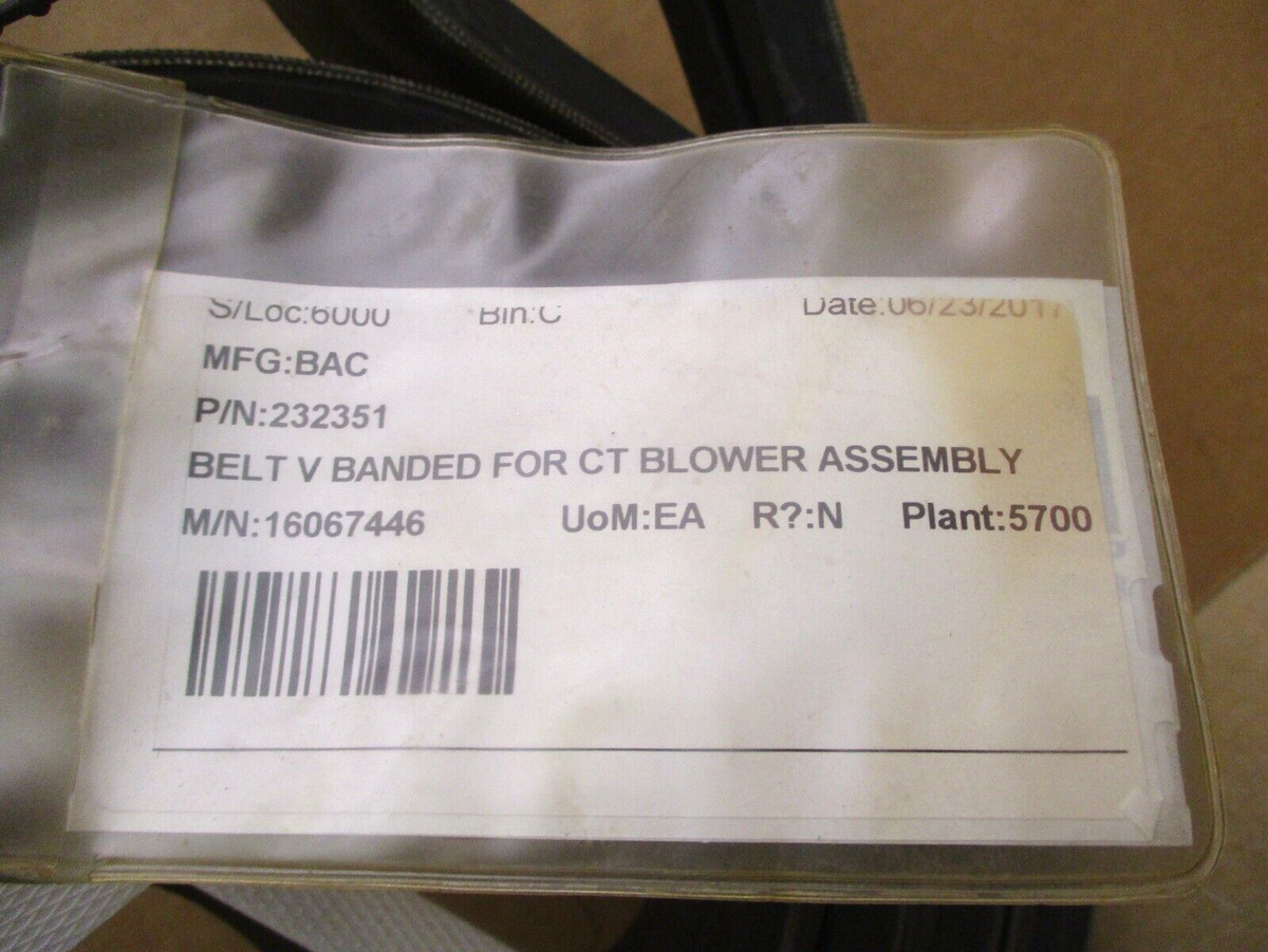 Mitsuboshi 17x3250 B-128 Belt V Banded for CT Blower Assy P Mitsuboshi 17x3250 B-128 Belt V Banded for CT Blower Assy P