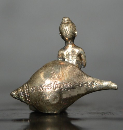 Kuman Noi Hoi Sang Amulet Aircraft Metal Thai Baby Spirit Wealth Luck - Picture 2 of 4