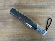 Tudor Black color Red Tudor Shield Logo print,Folding Automatic Deluxe Umbrella