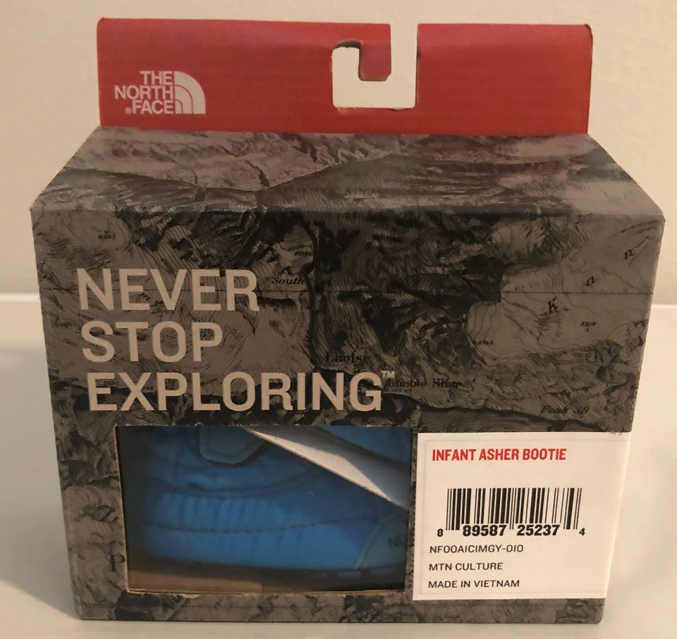 The North Face 婴儿 Asher 蓝色短靴 尺寸 1/6-12 Wks 全新带盒 — 第 4/4 张图片