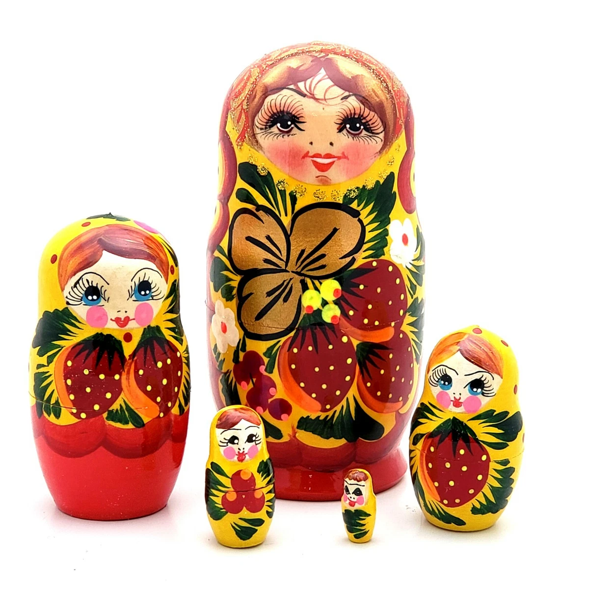 Small Traditional Nesting Dolls Russian Matryoshka for Kids 5