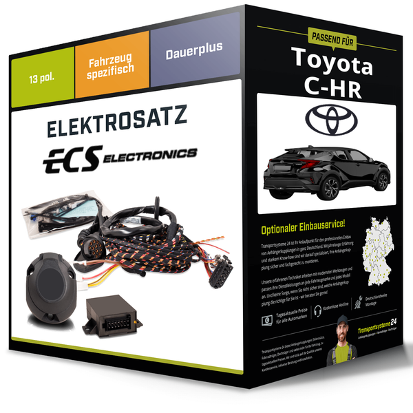 Elektrosatz 13-Pol Spezifisch für Toyota C-HR 11.2019-Jetzt NEU ECS Electronics-image