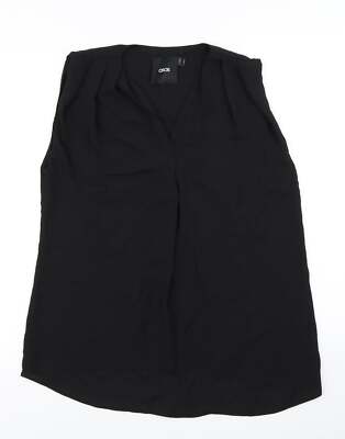 Asos Damenbluse schwarz Polyestermischung Größe 6
