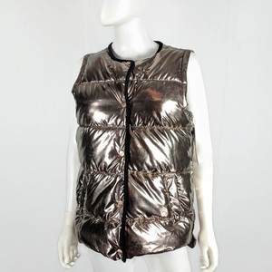Womens Button Medium Gold Vest Up Puffer Størrelse Performance Calvin Klein En8vqTFEU