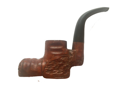 HAND CARVED Wooden Smoking Pipe Marxman Collectibles  Made in Italy