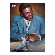 2021 Topps Game Within the Game #8 Jackie Robinson by Paul Jennis