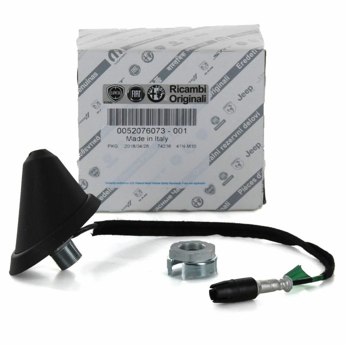 Antenna Radio Auto Pinna Squalo Per Fiat 500 Punto Panda - Foto 5