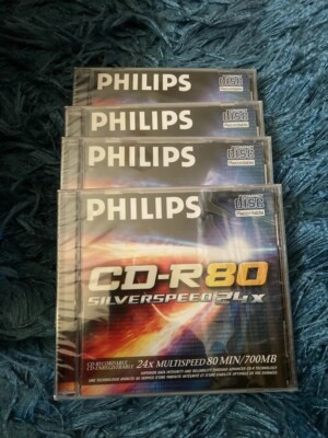 4x Philips CD-R 80 24x versiegelt