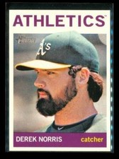 2013 TOPPS HERITAGE Baseball Trading Card #174 DEREK NORRIS Oakland Athletics
