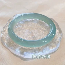 Ice blue chalcedony bracelet ice transparent lychee jelly light luxury