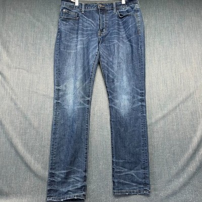 American Eagle Extreme Flex 4 Men's Jeans Size 34x32 Blue Dark Wash Denim Slim