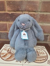 Sch&ouml;ner altrosa Medium Bashful Jellycat Hase - Original mit Etikett