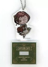 Capcom Cafe x Monster Hunter Rise Sunbreak Acrylic Keychain 55mm Collectible