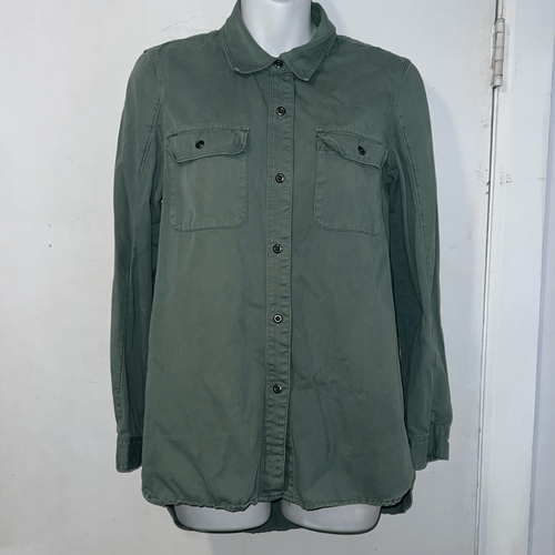 MADEWELL Army Green Button Down Tomboy Work Shirt - S - Bild 2 von 9