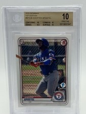 2020 Bowman Chrome Prospects #BCP46 Sherten Apostel PSA 10 GEM MINT