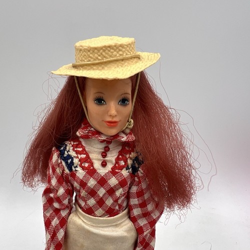 Vtg Ideal 1975 Jody the Country Girl Poseable 9"Fashion Doll Red Hair - Picture 2 of 10
