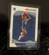 2019 Nba Hoops Holiday Jordan Poole Snowflake Rookie Card